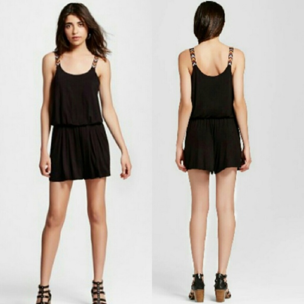 Xhilaration Black Romper